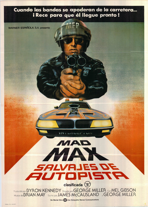 mad max 1979 spanish style b one sheet poster folded