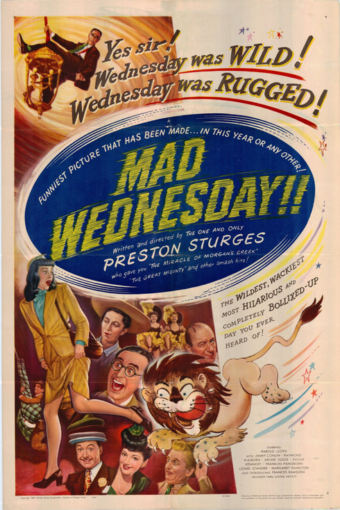 mad wednesday 1947 one sheet poster folded