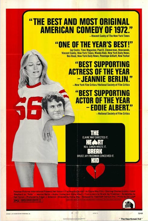 the heartbreak kid 1972 one sheet poster folded