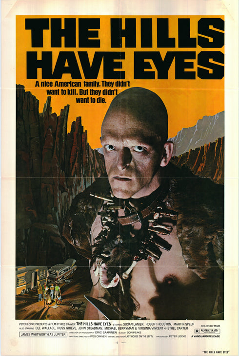the hills have eyes 1977 one sheet poster folded