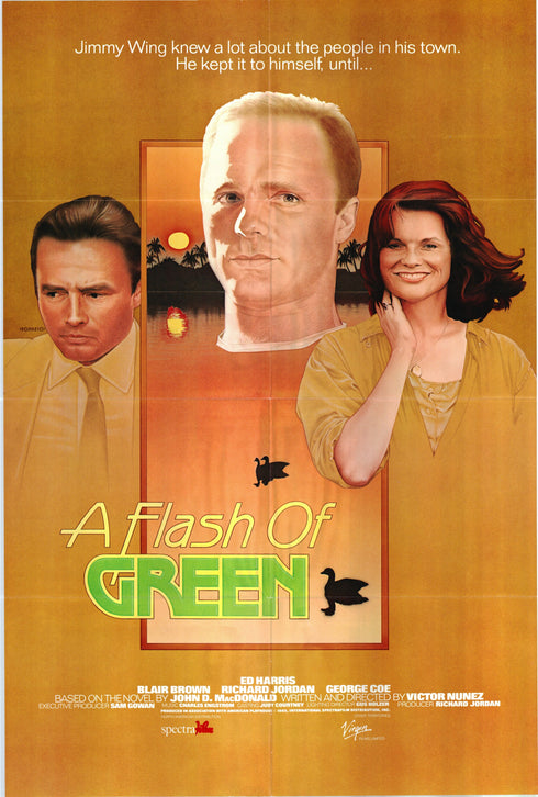 a flash of green 1985 one sheet poster folded
