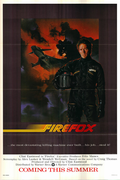 firefox 1982 advance one sheet poster folded