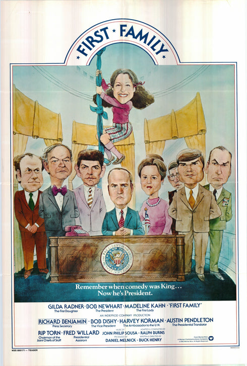first family 1980 teaser one sheet poster folded