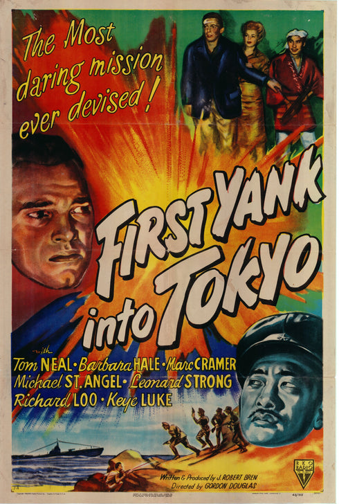 first yank into tokyo 1945 one sheet poster folded
