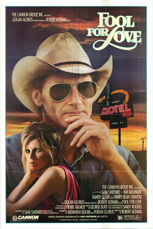 fool for love 1985 one sheet poster folded