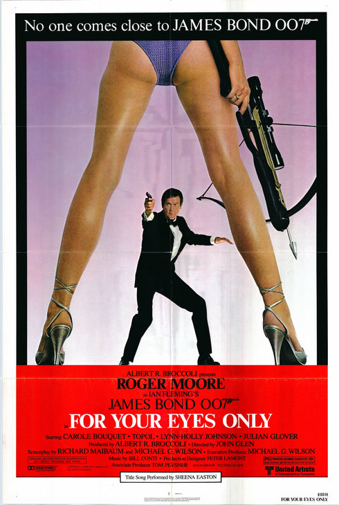 for your eyes only 1981 one sheet poster folded