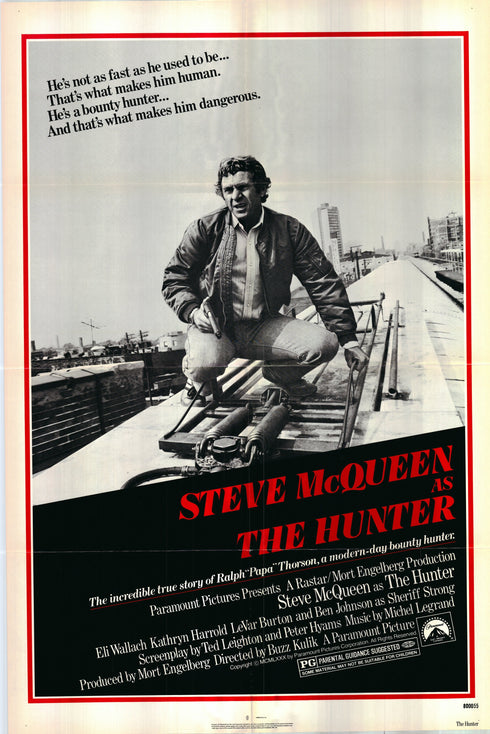 the hunter 1980 one sheet poster folded