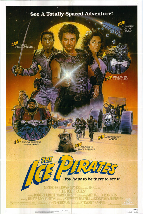 the ice pirates 1984 one sheet poster folded