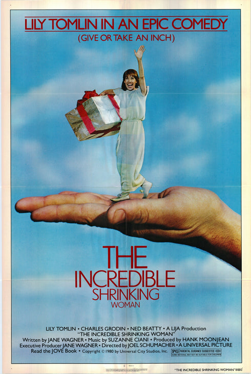 the incredible shrinking woman 1980 one sheet poster folded