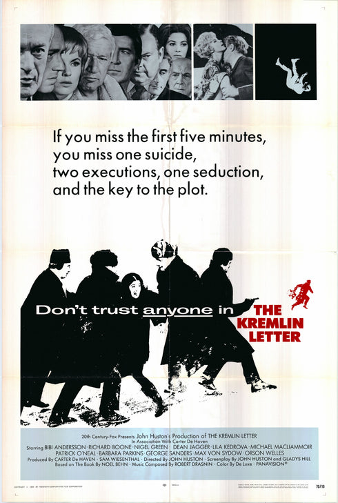 the kremlin letter 1970 one sheet poster folded
