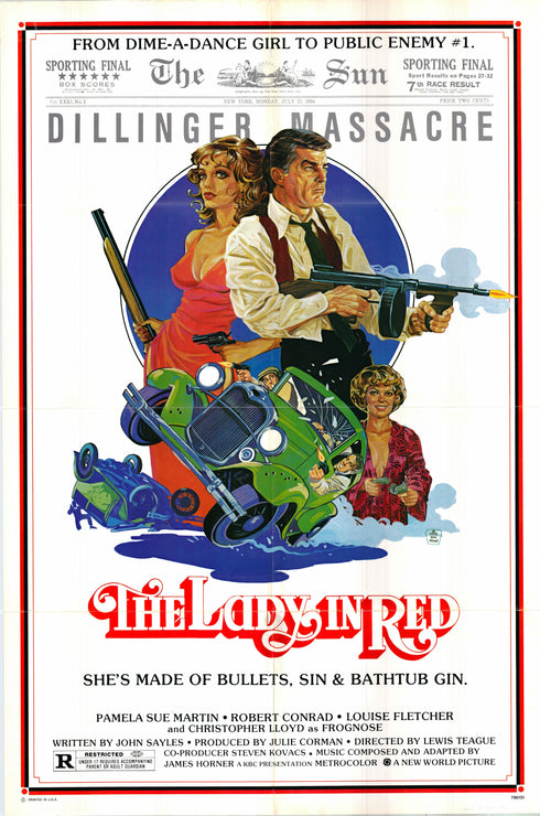 the lady in red 1979 one sheet poster folded