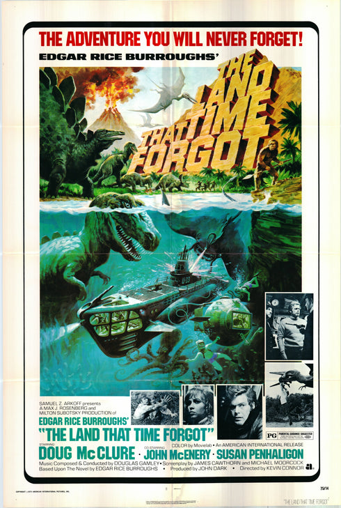 the land that time forgot 1975 one sheet poster folded