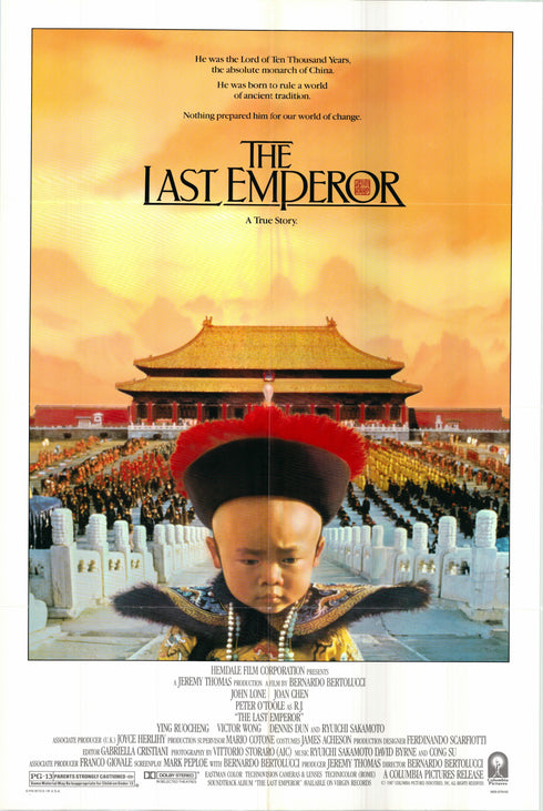 the last emperor 1987 one sheet poster folded