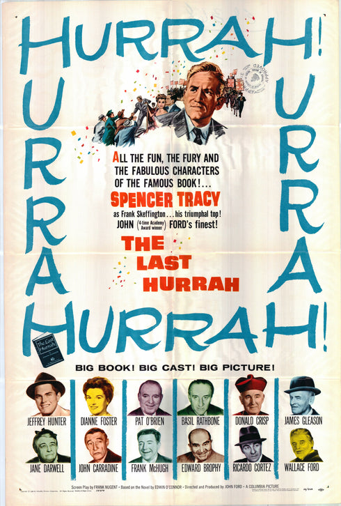 the last hurrah 1958 one sheet poster folded