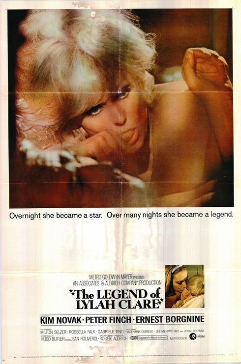 the legend of lylah clare 1968 one sheet poster folded