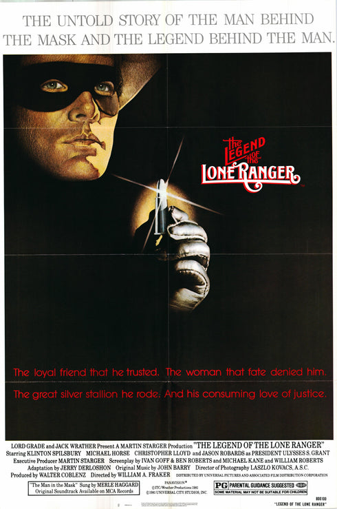 the legend of the lone ranger 1980 one sheet poster folded