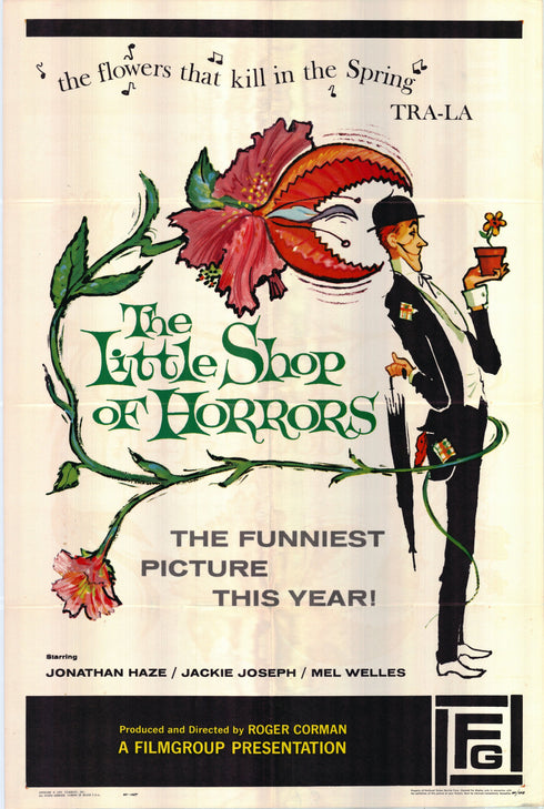 the little shop of horrors 1960 one sheet poster folded
