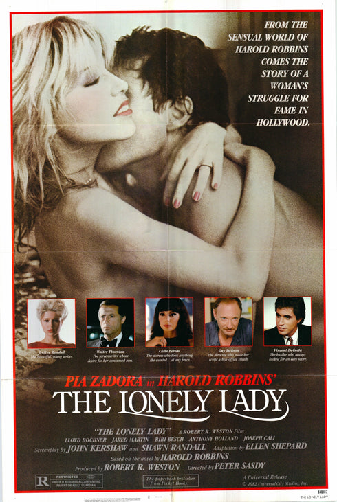 the lonely lady 1983 one sheet poster folded