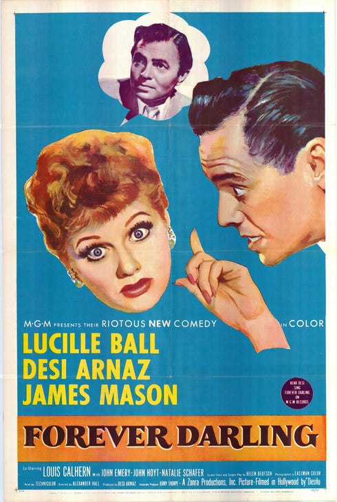 forever darling 1956 one sheet poster folded