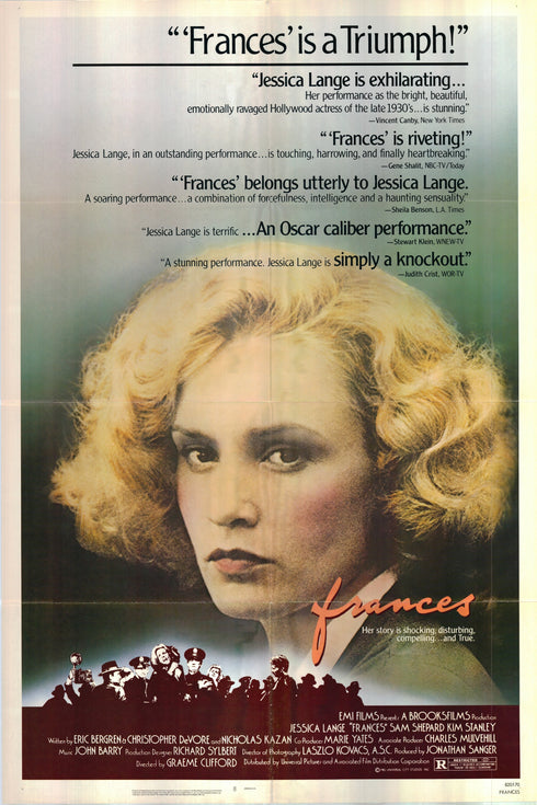 frances 1982 one sheet poster folded