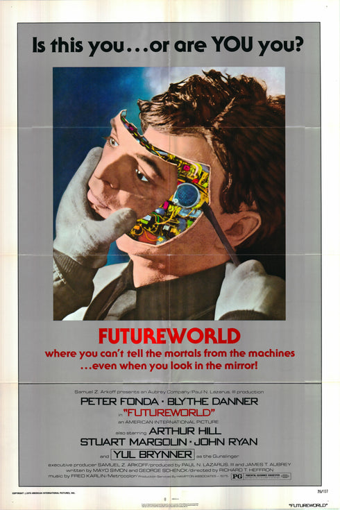 futureworld 1976 one sheet poster folded