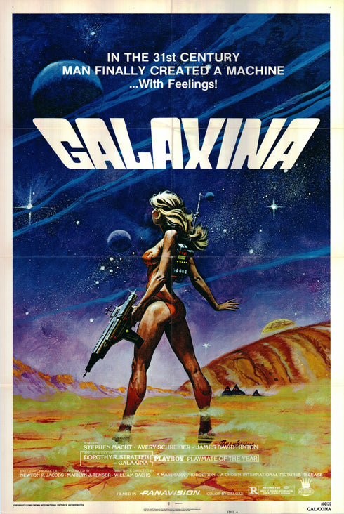 galaxina 1980 one sheet poster folded