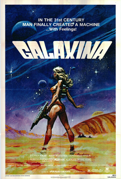 galaxina 1980 one sheet poster folded