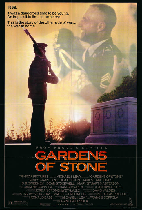 gardens of stone 1987 one sheet poster folded