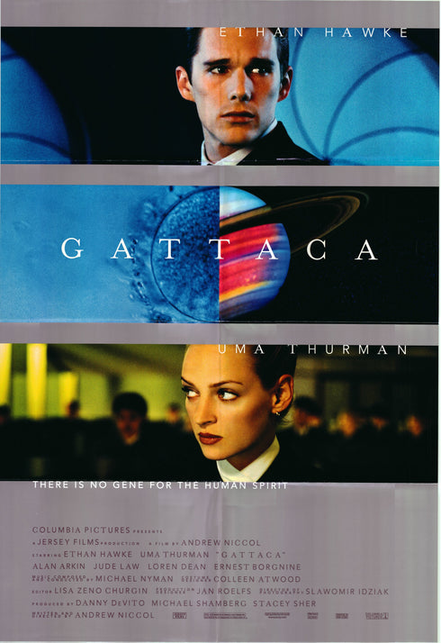gattaca 1997 double sided one sheet poster folded