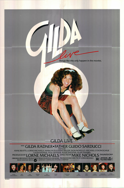 gilda live 1980 one sheet poster folded