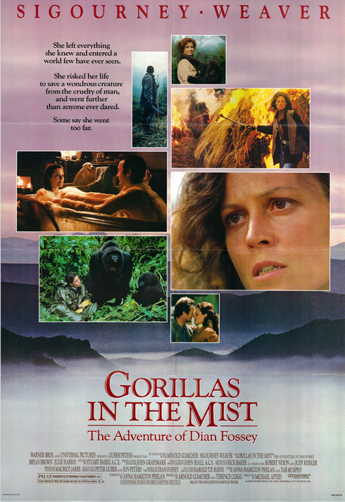 gorillas in the mist 1988 one sheet poster folded