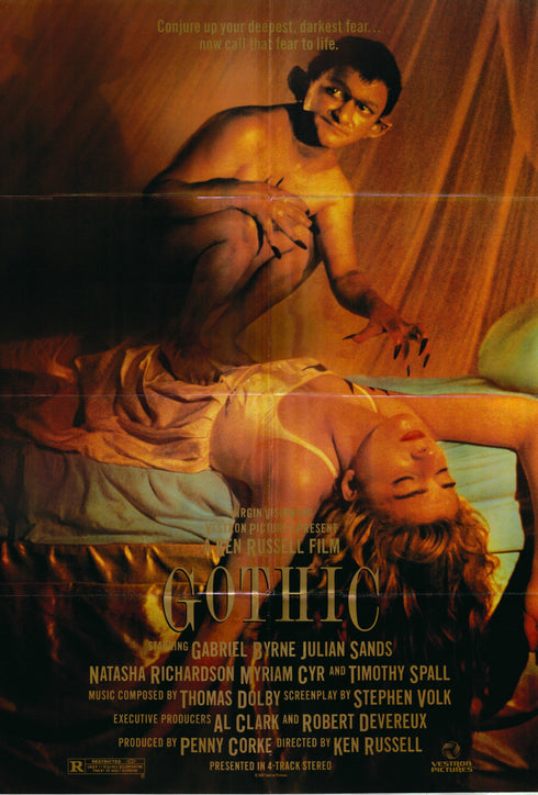 gothic 1987 one sheet poster folded