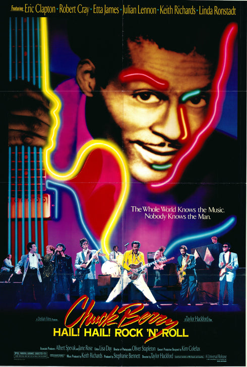 hail hail rock n roll 1987 one sheet poster folded