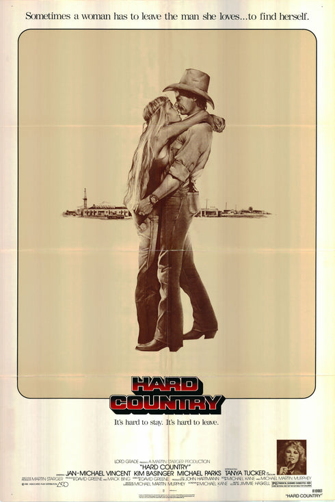 hard country 1981 one sheet poster folded