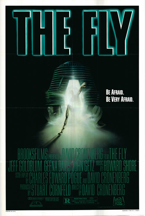 the fly 1986 one sheet poster folded