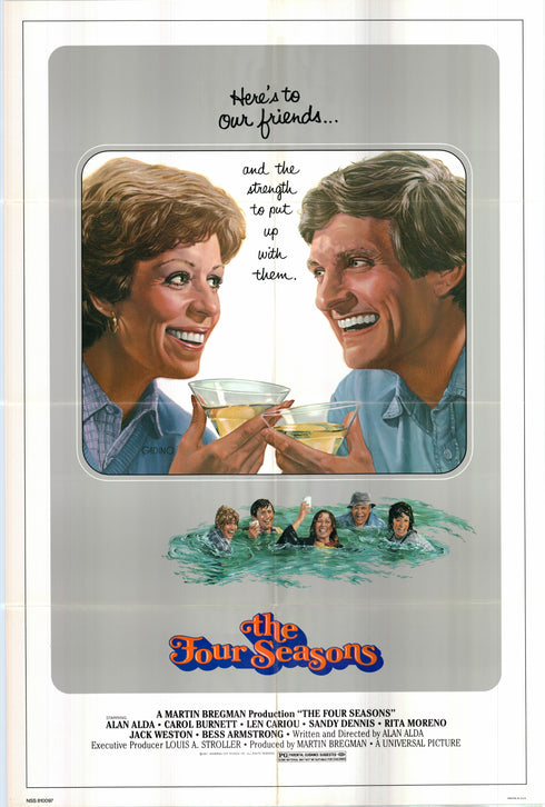 the four seasons 1981 one sheet poster folded