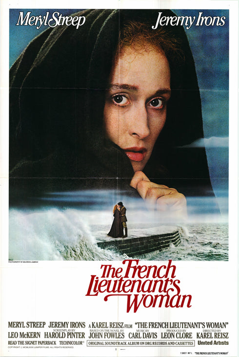 the french lieutenants woman 1981 international one sheet poster folded