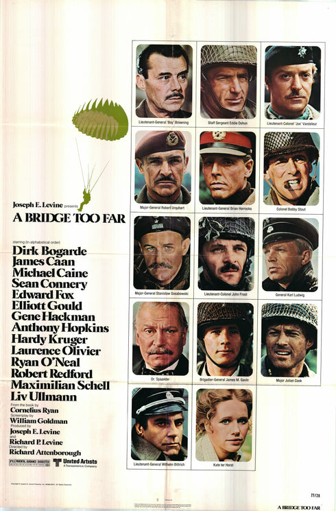 a bridge too far 1977 one sheet poster folded