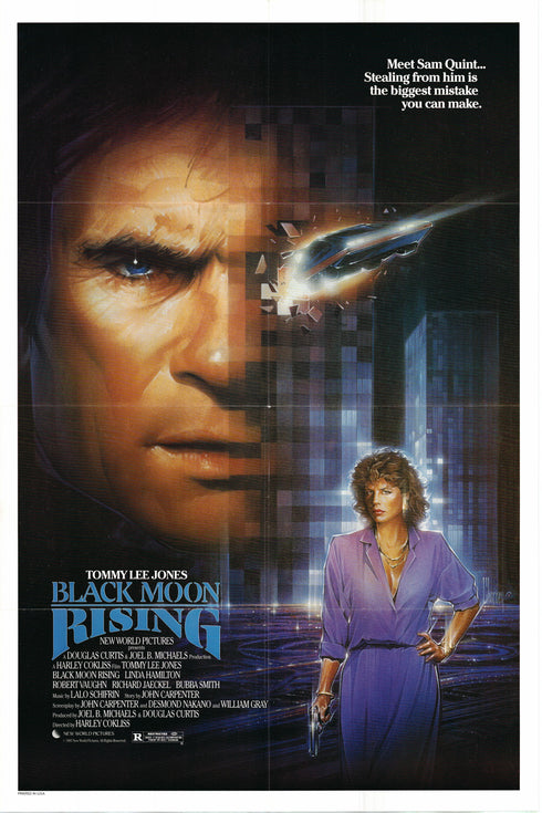 black moon rising 1985 one sheet poster folded