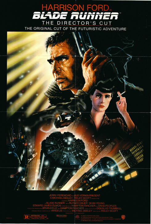 blade runner 1992 one sheet poster folded