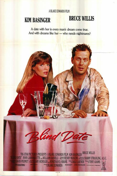 blind date 1987 international one sheet poster folded