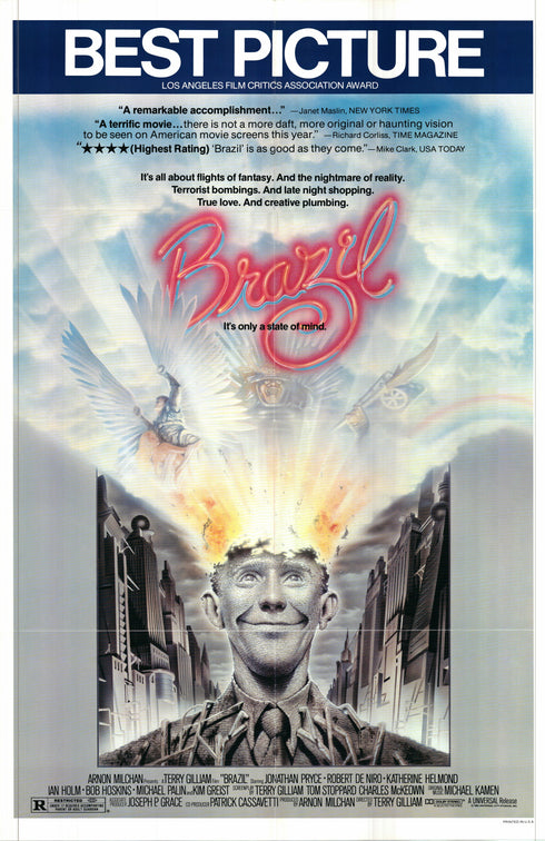 brazil 1985 one sheet poster folded
