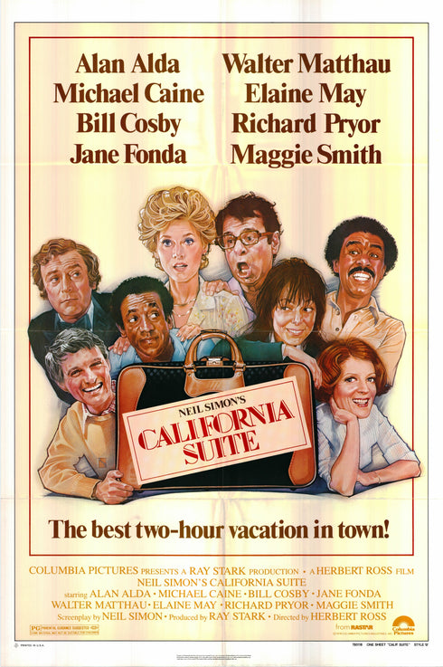 california suite 1978 style b one sheet poster folded