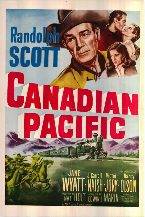 canadian pacific 1949 one sheet poster folded