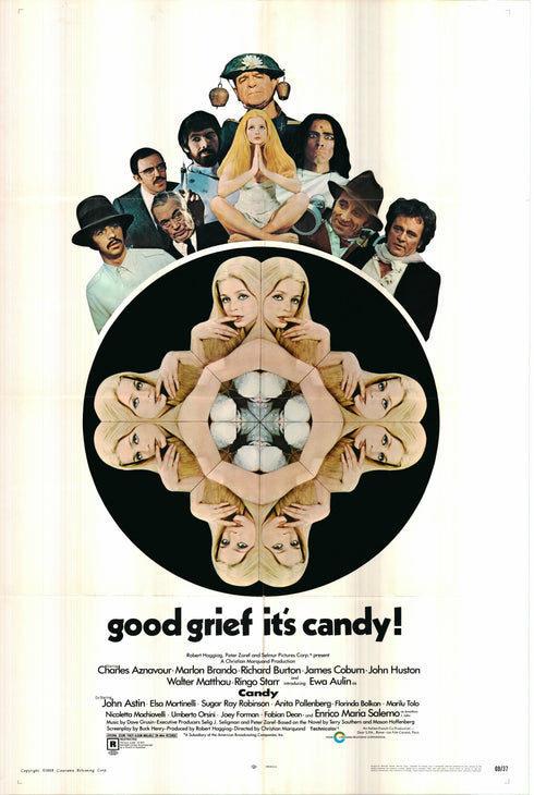 candy 1969 one sheet poster folded