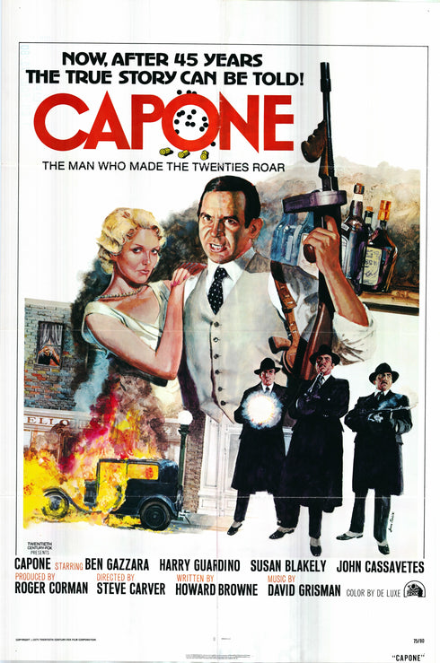 capone 1975 one sheet poster folded