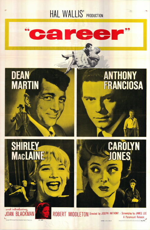 career 1959 one sheet poster folded