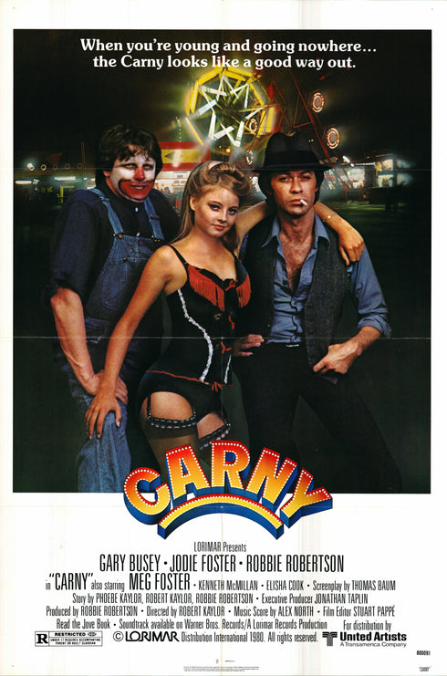 carny 1980 one sheet poster folded