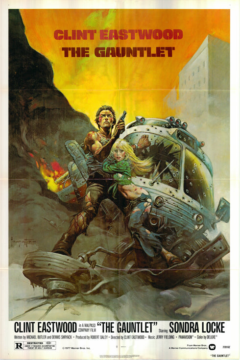 the gauntlet 1977 one sheet poster folded