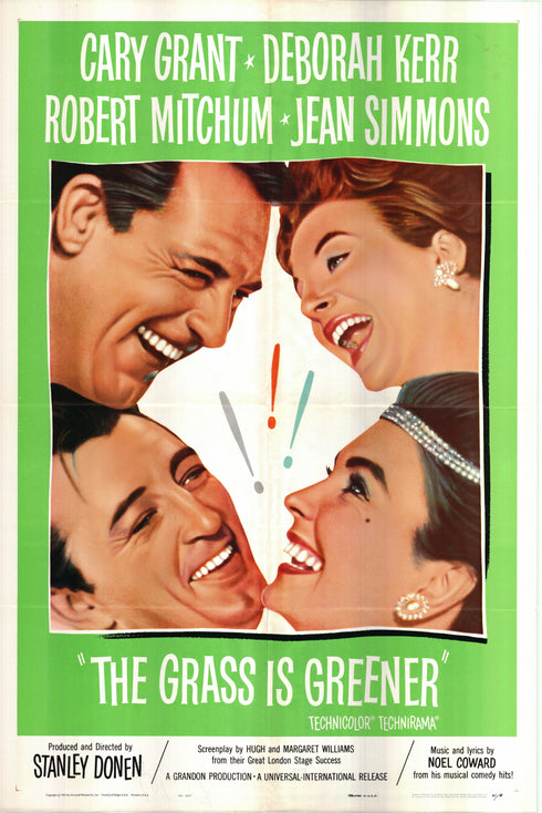 the grass is greener 1961 one sheet poster folded